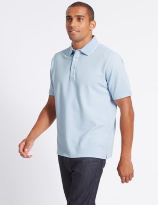Big & Tall Cotton Rich Textured Polo Shirt