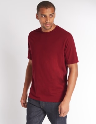 Pure Cotton Crew Neck T-Shirt