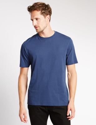 Pure Cotton Crew Neck T-Shirt