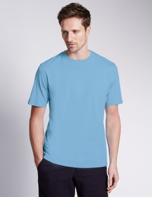 Pure Cotton Crew Neck T-Shirt