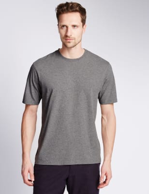 Pure Cotton Crew Neck T-Shirt