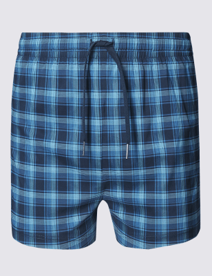 Checked Swim Shorts
