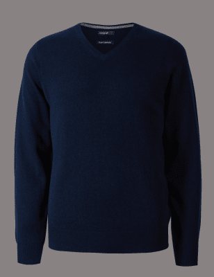 Pure Cashmere V-Neck Jumper