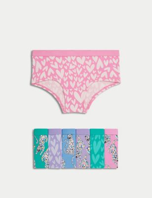 

Girls M&S Collection 7pk Cotton Rich Leopard Knickers (5-16 Yrs) - Multi, Multi