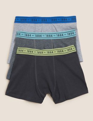 

Boys M&S Collection 3P 1884 Marl Trunks (6-16 Yrs) - Charcoal Mix, Charcoal Mix