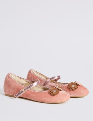 Kids’ Sequin Flowers Ballerina Shoes