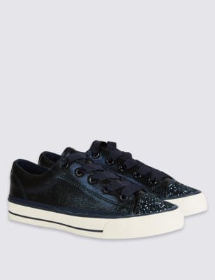 Kids’ Sparkle Lace-up Trainers