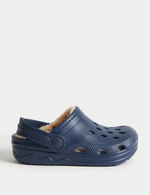 

Boys M&S Collection Kids' Fur Lined Clogs (4 Small - 13 Small) - Navy, Navy