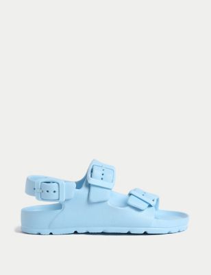 

Unisex,Boys,Girls M&S Collection Kids' Buckle Footbed Sandals (4 Small-2 Large) - Blue Mix, Blue Mix