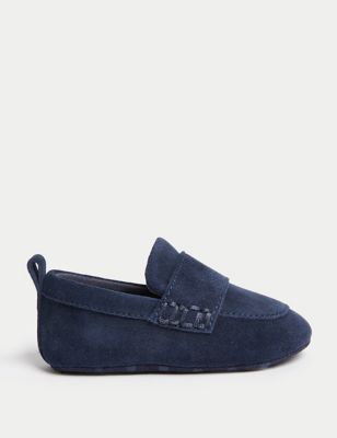 

Unisex,Boys,Girls M&S Collection Baby Suede Pre-Walker Loafers (0-18 Mths) - Navy, Navy