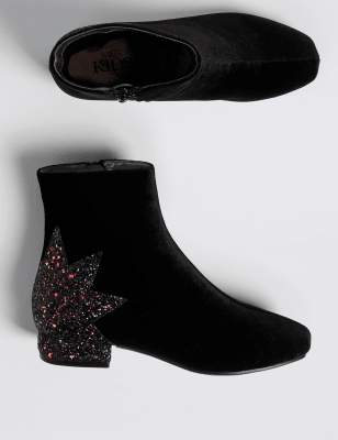 Kids’ Star Sequin Ankle Boots