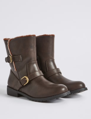 Kids' Faux Fur Ankle Boots