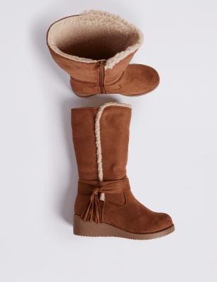 Kids' Tassel Wedge Riding Boots