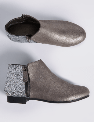 Kids' Metallic Ankle Boots