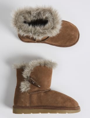 Suede Water Repellent Ankle Boots