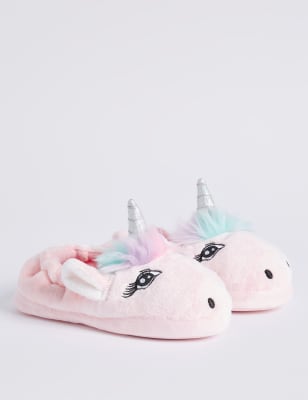 Kids’ Slip-on Unicorn Slippers
