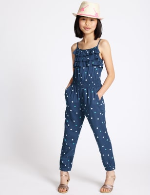Strappy Frill Jumpsuit (3-14 Years)