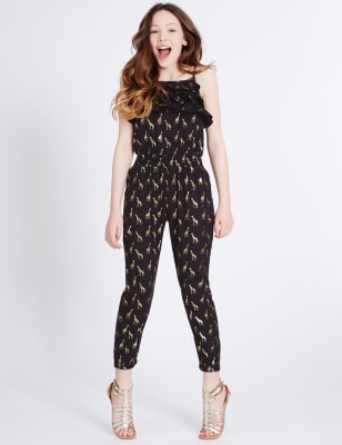 Animal Print Jumpsuit (3-14 Years)