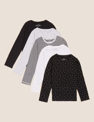 

Girls M&S Collection 5pk Pure Cotton Tops (6-16 Yrs) - Multi, Multi