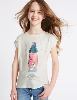 Pure Cotton Printed Top (3-14 Years)