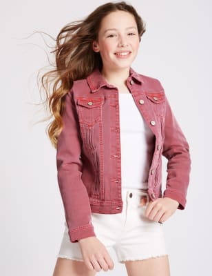 Cotton Denim Jacket with Stretch (3-14 Years)