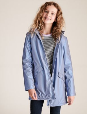 

Girls M&S Collection Stormwear™ Metallic Hooded Fisherman Jacket (6-16 Yrs) - Navy, Navy