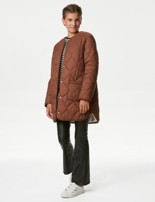 

Girls M&S Collection Stormwear™ Quilted Coat (6-16 Yrs) - Brown, Brown