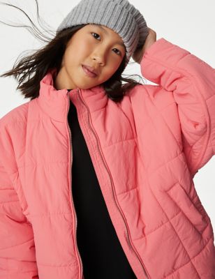 

Girls M&S Collection Quilted Jacket (6-16 Yrs) - Coral, Coral