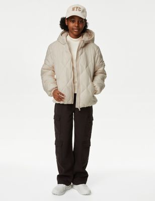 

Girls M&S Collection Stormwear™ Quilted Hooded Jacket (6-16 Yrs) - Cream, Cream