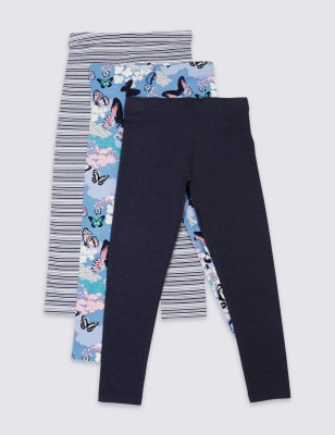 3 Pack Assorted Leggings (3-14 Years)