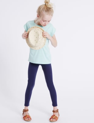 StayNEW&trade; Cotton Leggings with Stretch (3-14 Years)