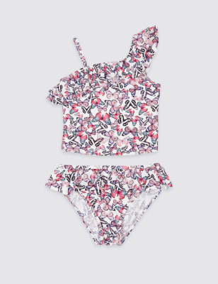 Butterfly Frill Tankini Set with Lycra&reg; Xtra Life&trade; (3-14 Years)