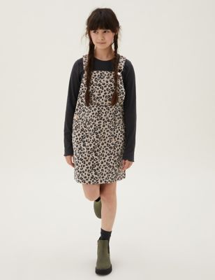 

Girls M&S Collection 2pc Animal Print Pinafore Outfit (6-16 Yrs) - Black Mix, Black Mix