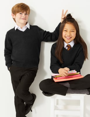blue slim fit school shirts