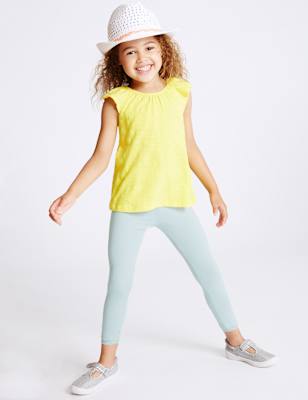 Cotton with Stretch Leggings (3 Months - 5 Years)