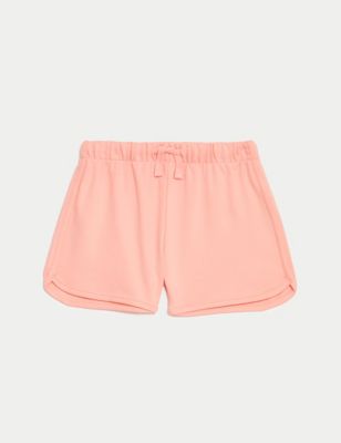 

Girls M&S Collection Pure Cotton Runner Shorts (2-8 Yrs) - Bright Coral, Bright Coral