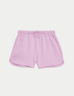 

Girls M&S Collection Pure Cotton Runner Shorts (2-8 Yrs) - Purple, Purple
