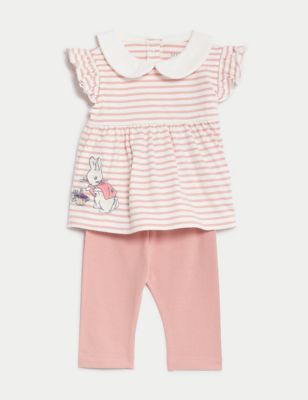 

Girls M&S Collection 2pc Cotton Rich Peter Rabbit™ Flopsy Outfit (0-3 Yrs) - Pink Mix, Pink Mix