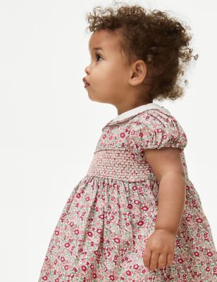 

Girls M&S Collection Pure Cotton Ditsy Floral Dress (0-3 Yrs) - Pink Mix, Pink Mix