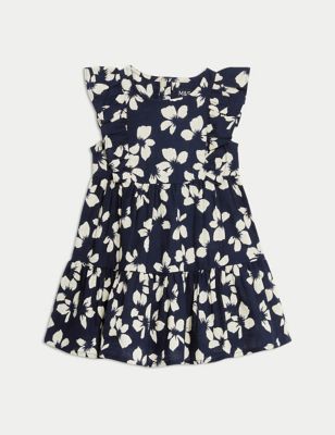 

Girls M&S Collection Pure Cotton Floral Dress (0-3 Yrs) - Navy Mix, Navy Mix