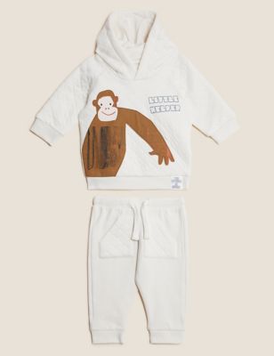 

Boys M&S Collection 2pc Cotton Rich Monkey Print Outfit (0-3 Yrs) - Cream Mix, Cream Mix