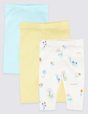 3 Pack Pure Cotton Leggings