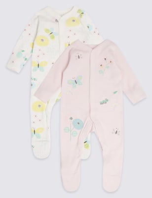 2 pack pure cotton bodysuits