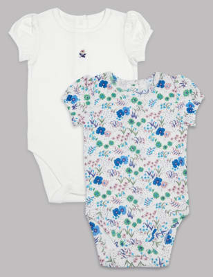 2 pack pure cotton bodysuits