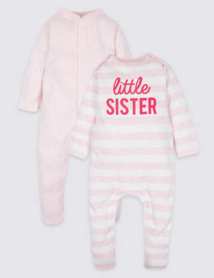 2 pack pure cotton bodysuits