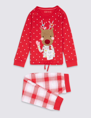 Reindeer Long Sleeve Pyjamas (1-8 Years)