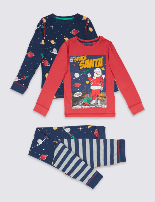 2 Pack Printed Pyjamas (3-16 Years)