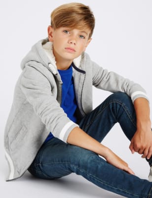 Zipped Through Sweatshirt (3-14 Years)