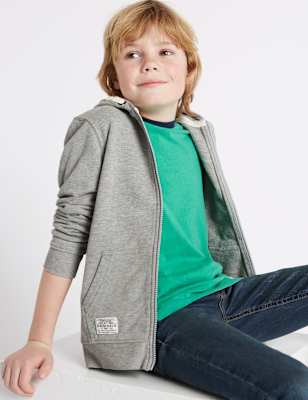 Cotton Rich Hooded Top (3-14 Years)