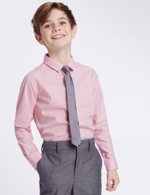 Spotted Shirt with Tie (3-14 Years)